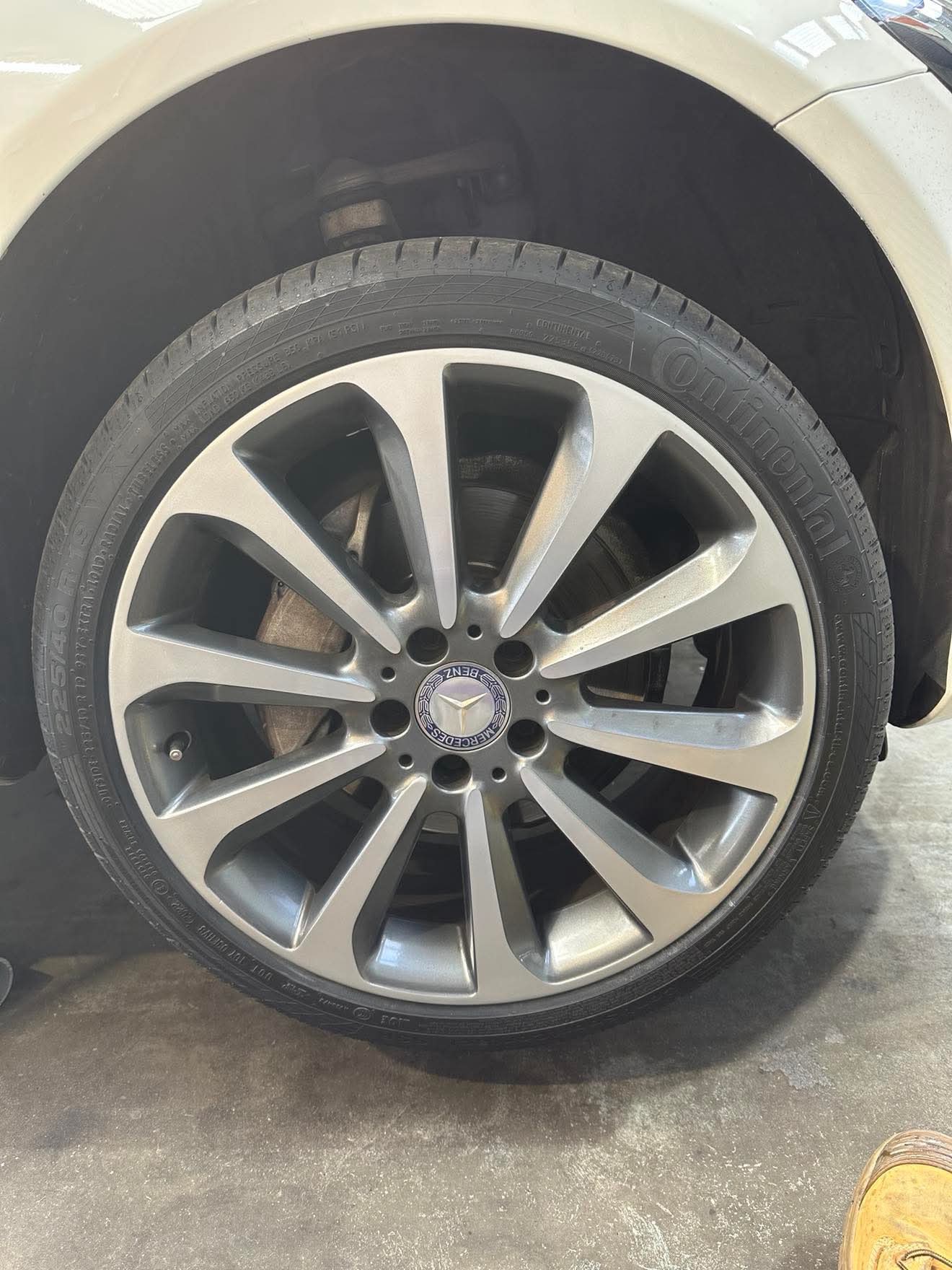 Restored wheel after repair